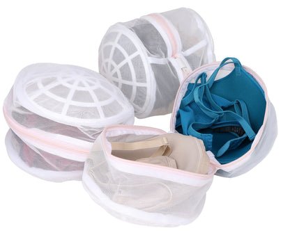 Premium Bra Wash Bag – Set of 3 Mesh Lingerie Laundry Bags for Delicates – Protects Bras, Underwear & Intimates in Washing Machine – Durable Zipper Closure – Large Size