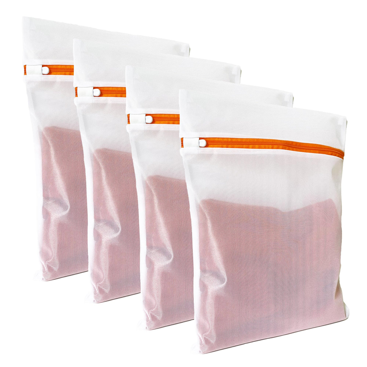 4 Pack Mesh Laundry Bags for Delicates 12inx16in LAUNDRY CLUB®