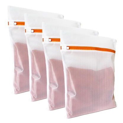 4 Pack Mesh Laundry Bags for Delicates 12inx16in LAUNDRY CLUB®