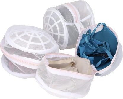 Premium Bra Wash Bag – Set of 3 Mesh Lingerie Laundry Bags for Delicates – Protects Bras, Underwear & Intimates in Washing Machine – Durable Zipper Closure – Large Size