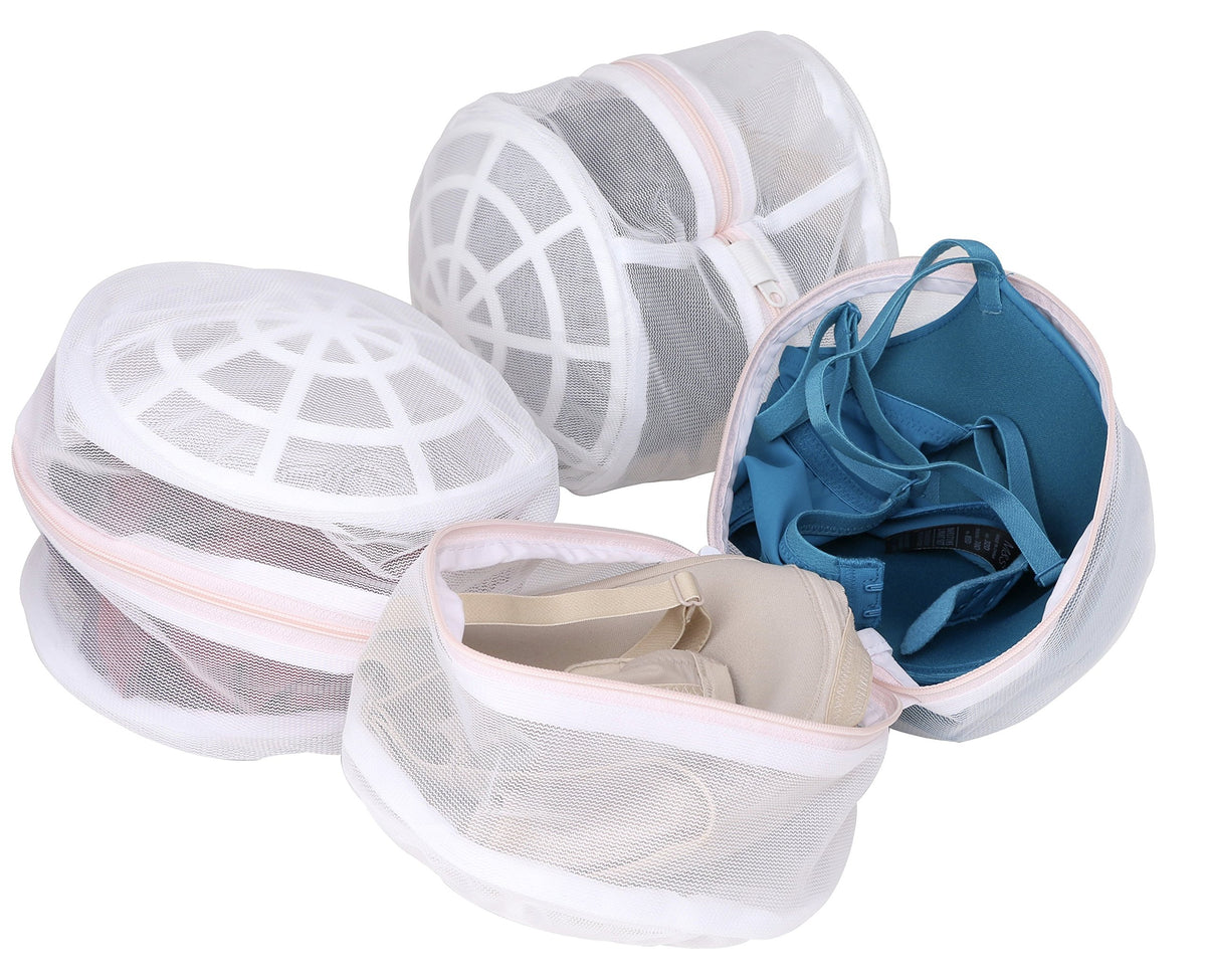 Premium Bra Wash Bag – Set of 3 Mesh Lingerie Laundry Bags for Delicates – Protects Bras, Underwear & Intimates in Washing Machine – Durable Zipper Closure – Large Size