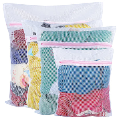 Vivifying Shoe Washing Machine Bag, 2 Pack Honeycomb Mesh Laundry Bag with Zipper for Sneakers, Running Shoes, Sock, Bras, Delicates and Toys