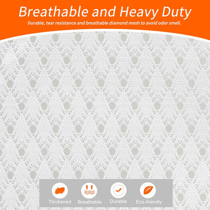 Polecasa Extra Heavy Duty Diamond Mesh Laundry Bag, 24x36", White