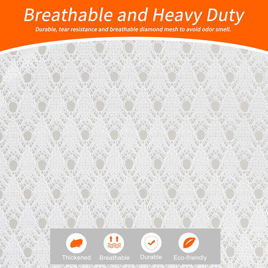 Polecasa Extra Heavy Duty Diamond Mesh Laundry Bag, 24x36", White